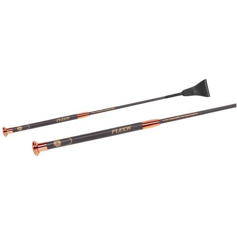 Se Fleck Carbon Composition Rosegold springpisk m. PU-grip hos animondo