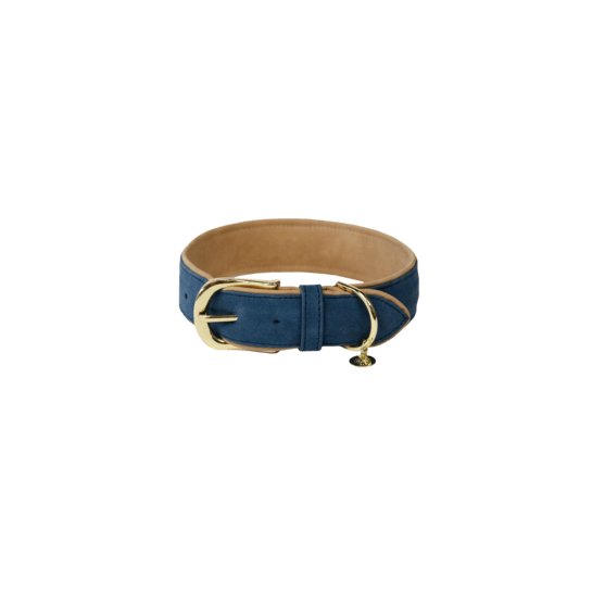 Billede af Kentucky Dog Collar Vegan Leather - Navy/Beige