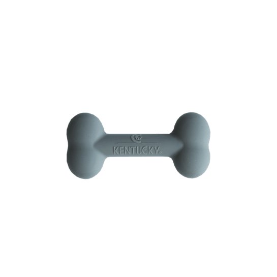 Se Kentucky Dog Toy Silicone Bone - Grå hos animondo