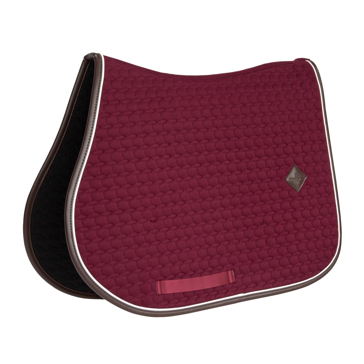 Se Kentucky Horsewear Classic Leather Springunderlag - Bordeaux hos animondo