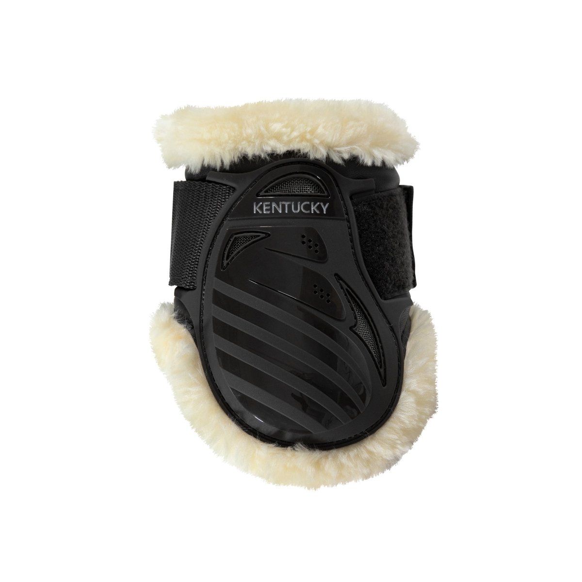 Se Kentucky Horsewear Vegan Sheepskin Gamacher, Bagben - Sort hos animondo