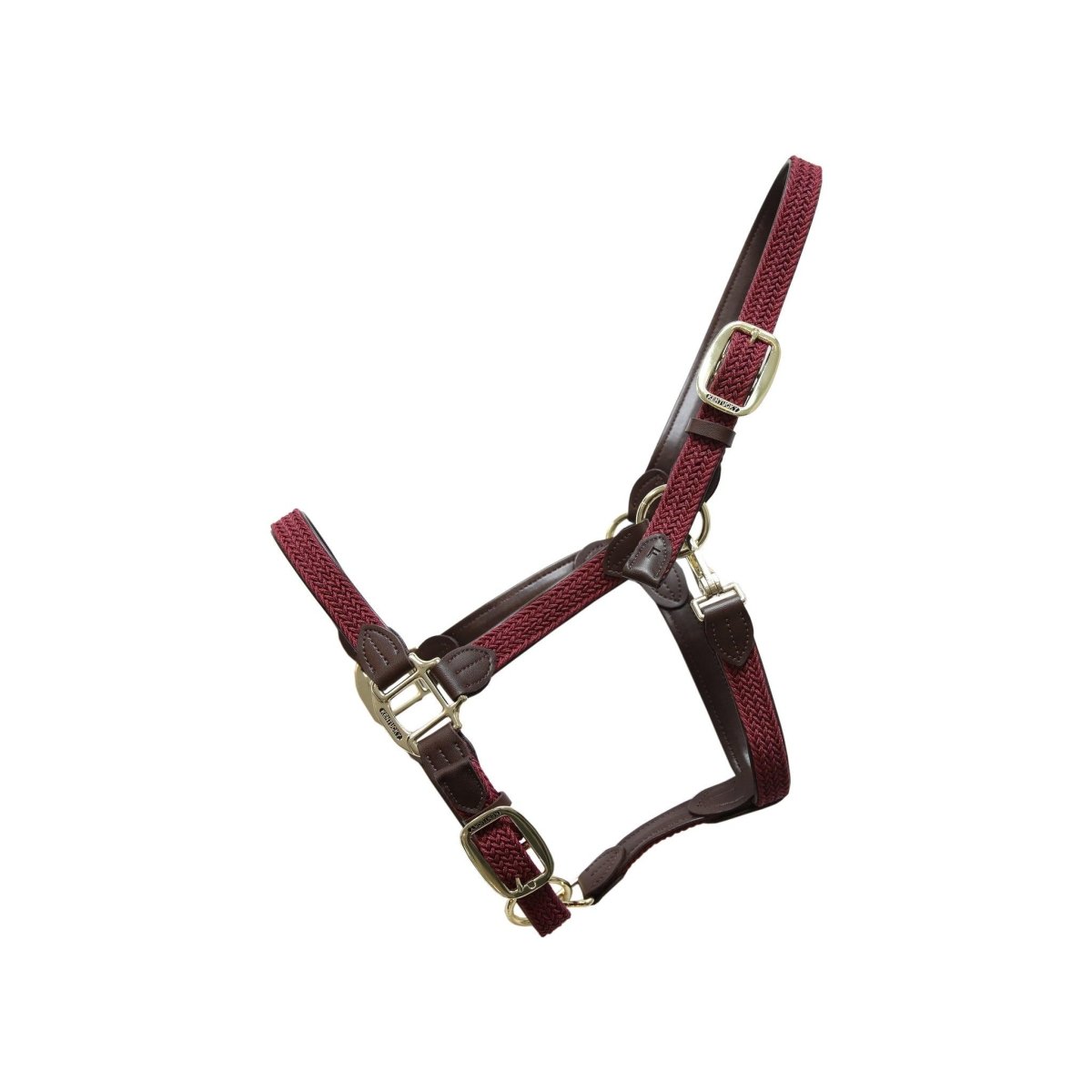 Billede af Kentucky Plaited Nylon Halter - Bordeaux