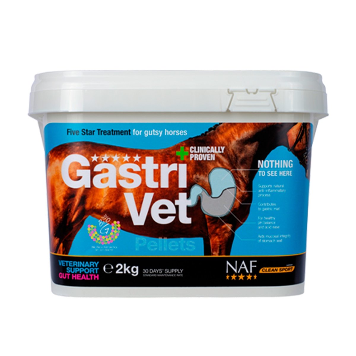 Se NAF GastriVet Pellets 2 kg hos animondo