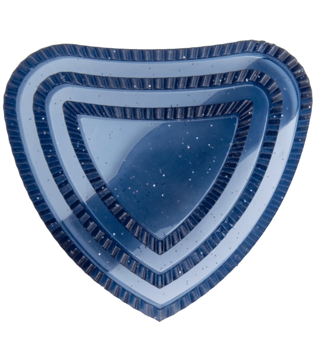 Billede af Waldhausen Curry Comb heart-shaped, glitter Lucky Heart, night blue