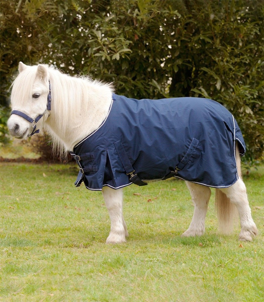 Se Waldhausen Shetty Rain Sheet with cross surcingles - Night blue hos animondo