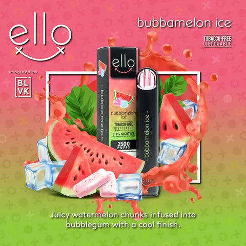 Ello Bubbamelon Ice Disposable Vape