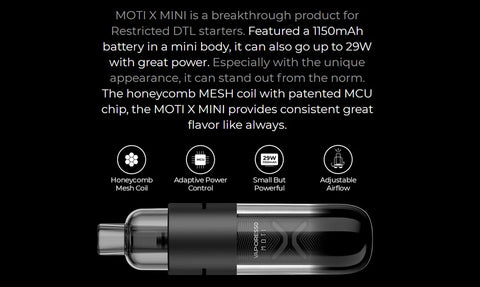 Vaporesso Moti x Mini specifications