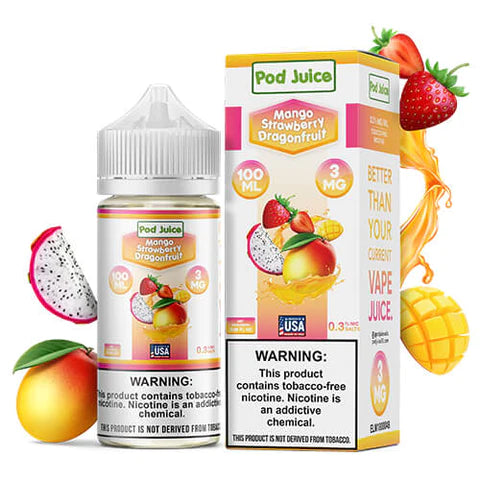 POD JUICE MANGO STRAWBERRY DRAGON FRUIT 100ML