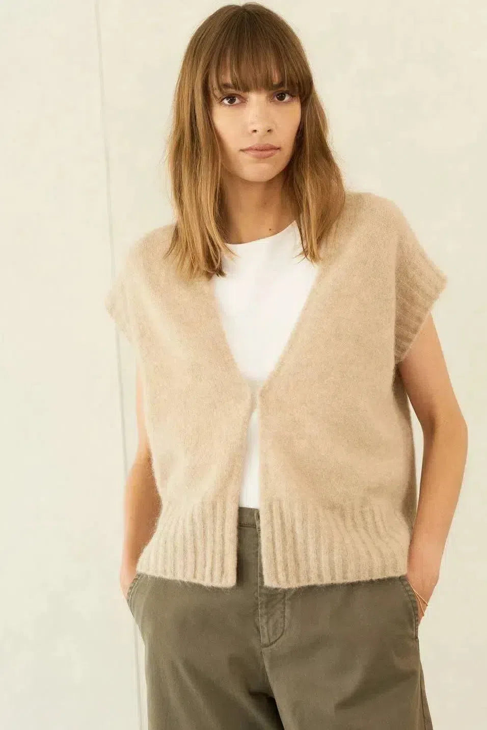 No Man's Land | Mouwloos Vest Van Kidmohair-Le Marais