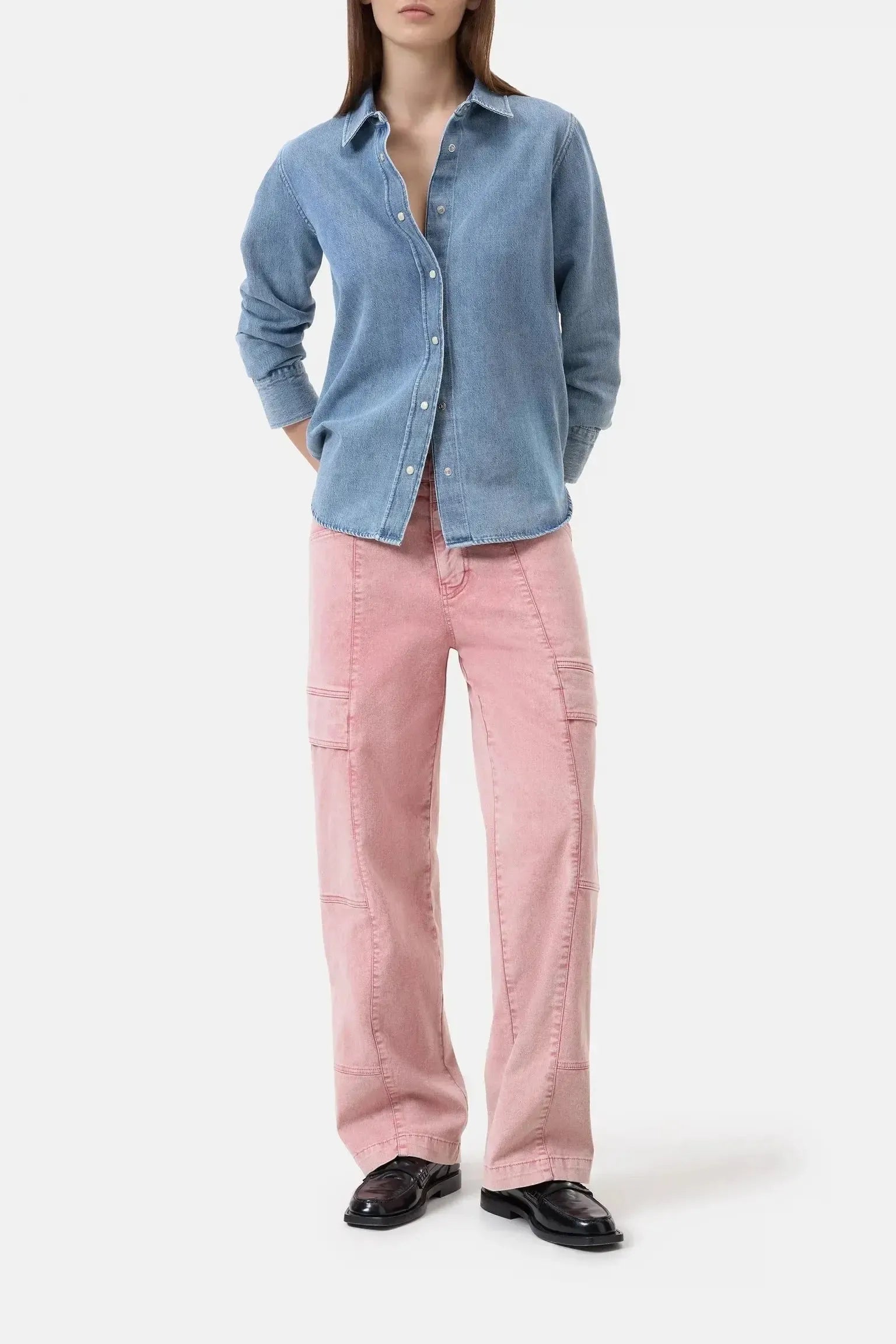 Klassieke Denim Blouse-Le Marais