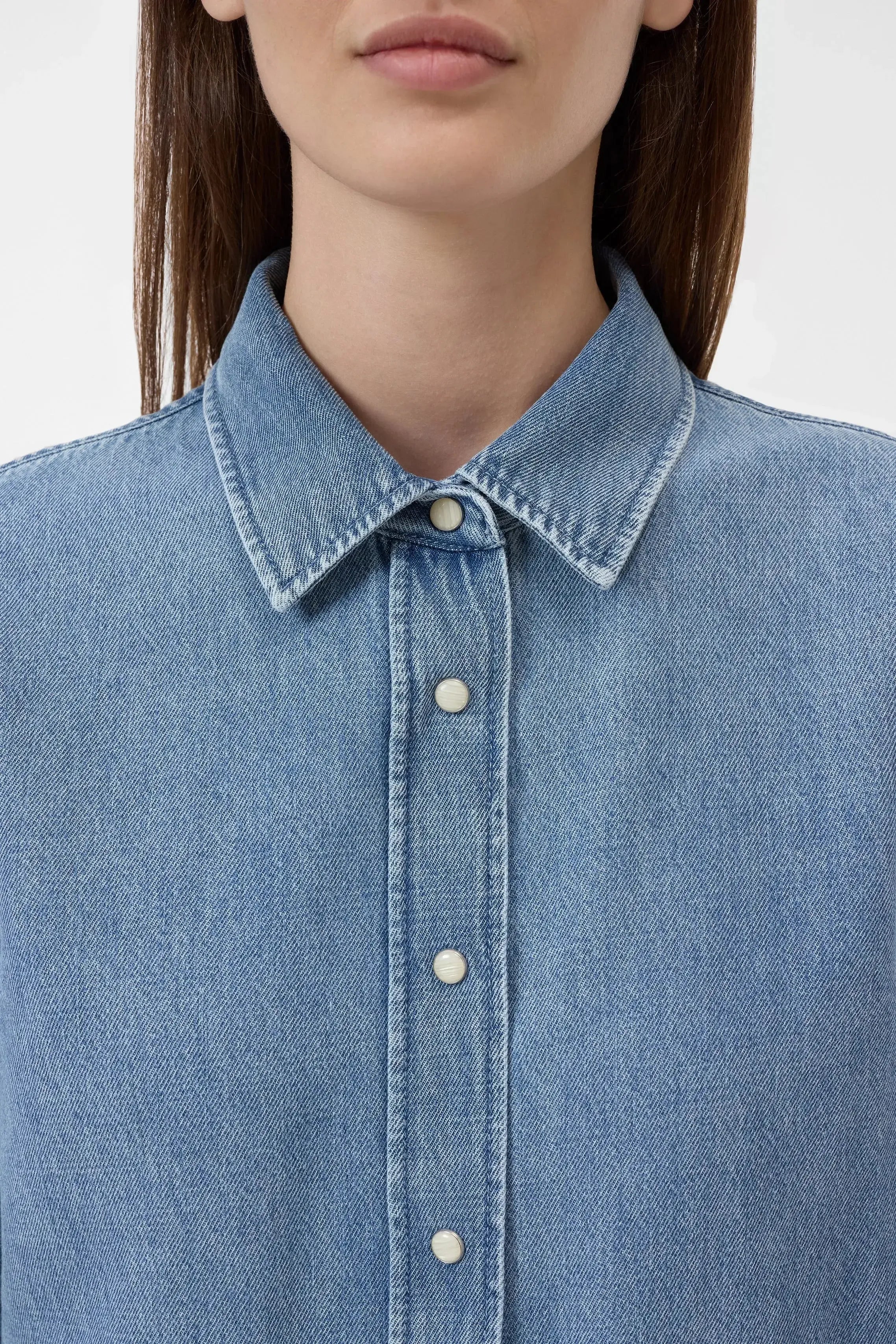 Klassieke Denim Blouse-Le Marais