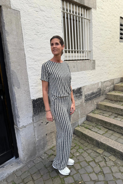 Top Met Schakel Print-Le Marais