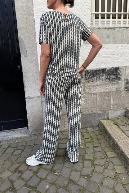 Broek Met Schakel Print-Le Marais