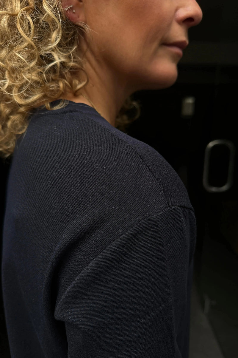 Losvallende Viscose-Mix Top Met Lange Mouw-Le Marais