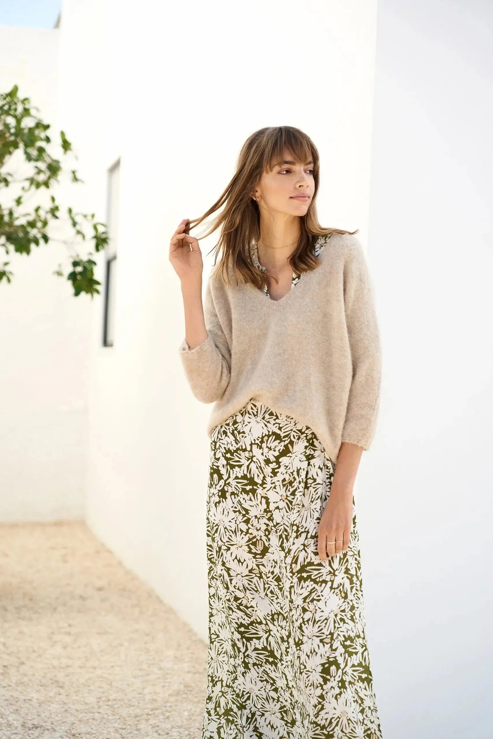 Lange Jurk Met Bloemen-Le Marais