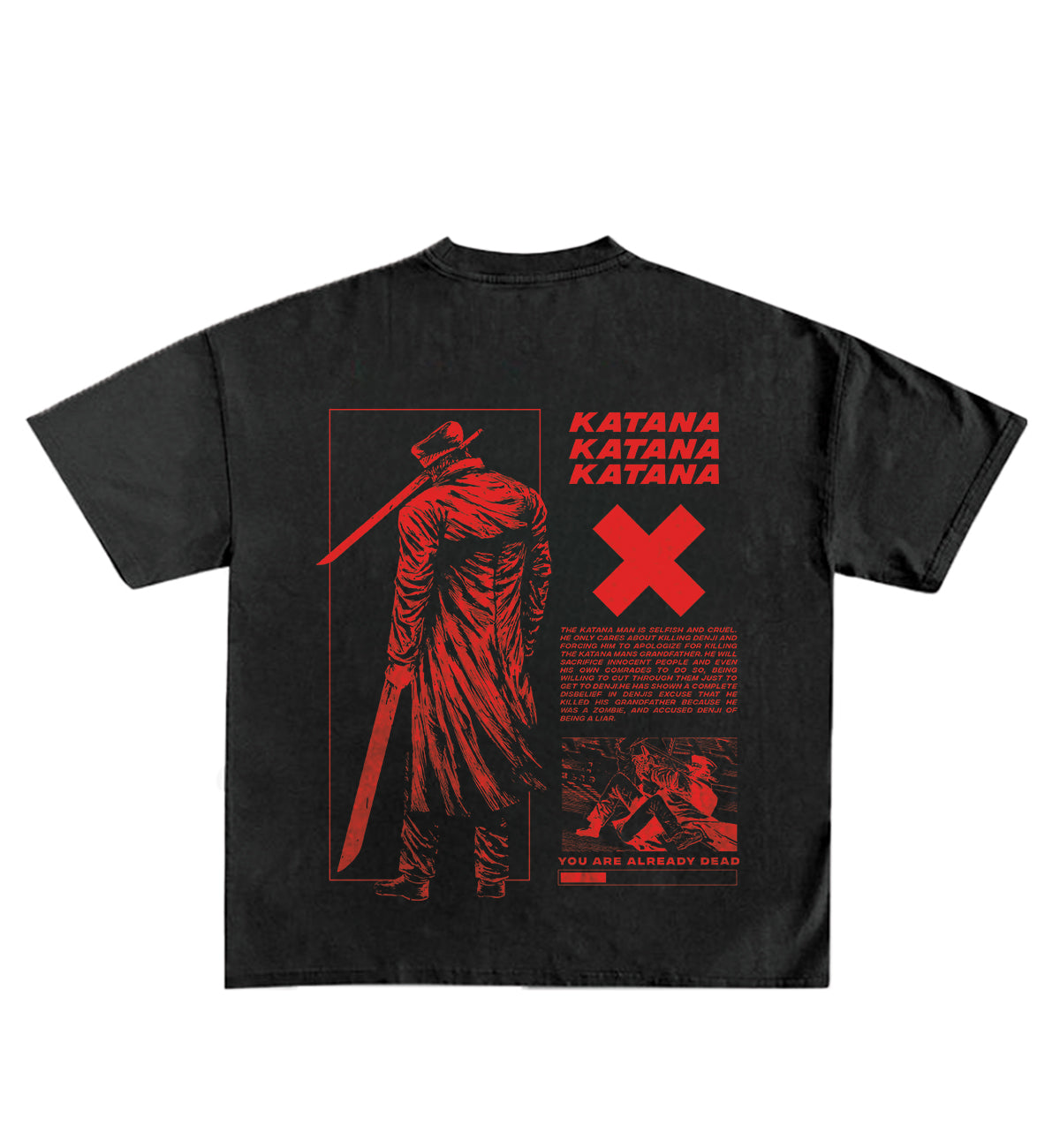 Katana Designed Graphic Tee - STREETWEAR