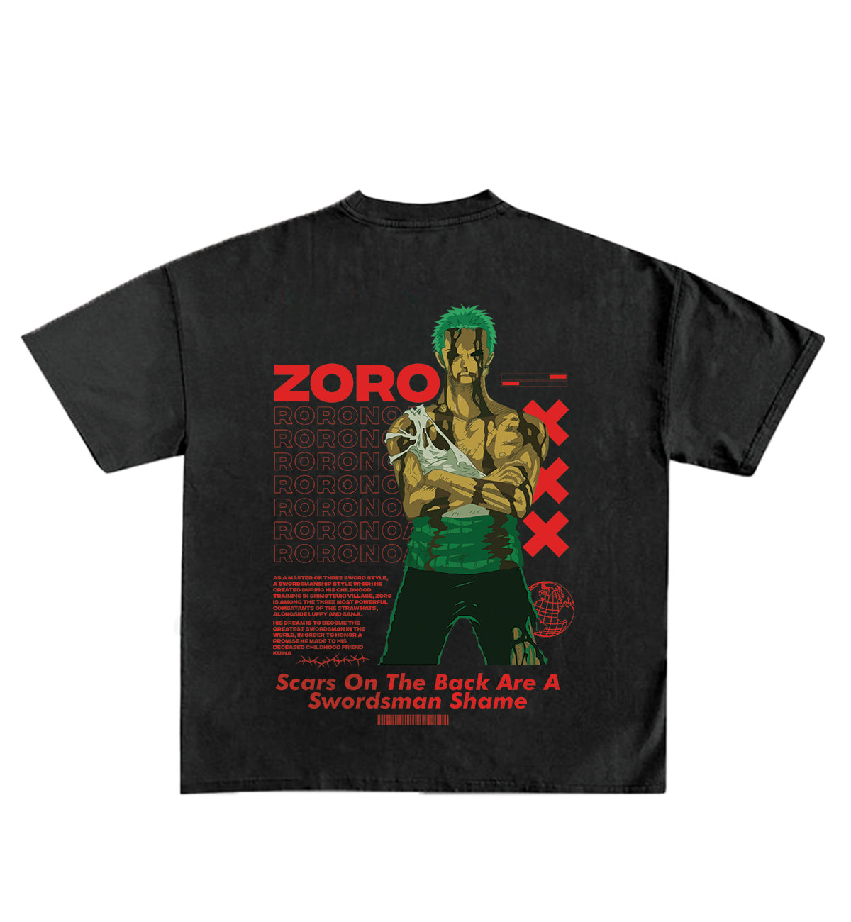 Zoro Designed Graphic Tee - STREETWEAR