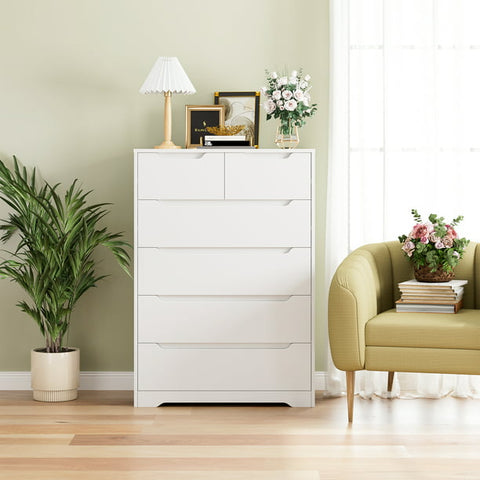 Homfa Storage Cabinet with Rattan Doors, Tall Cabinet Rattan Cabinet with  Drawers, Accent Versatile Cabinet for Living Room, White