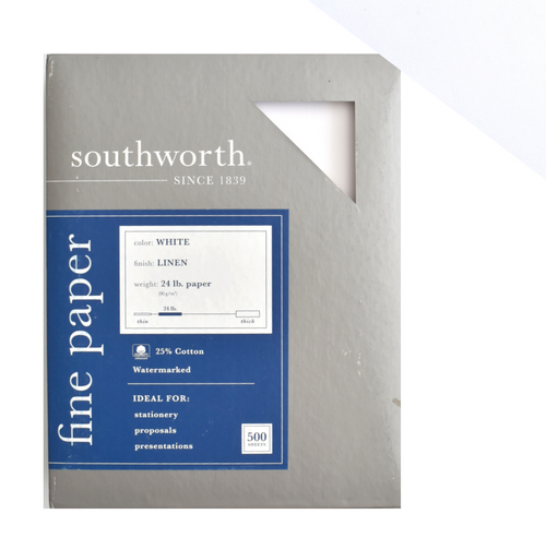 Southworth Typewriter Paper Four Star 25% Cotton 402 CF , 8 1/2 X