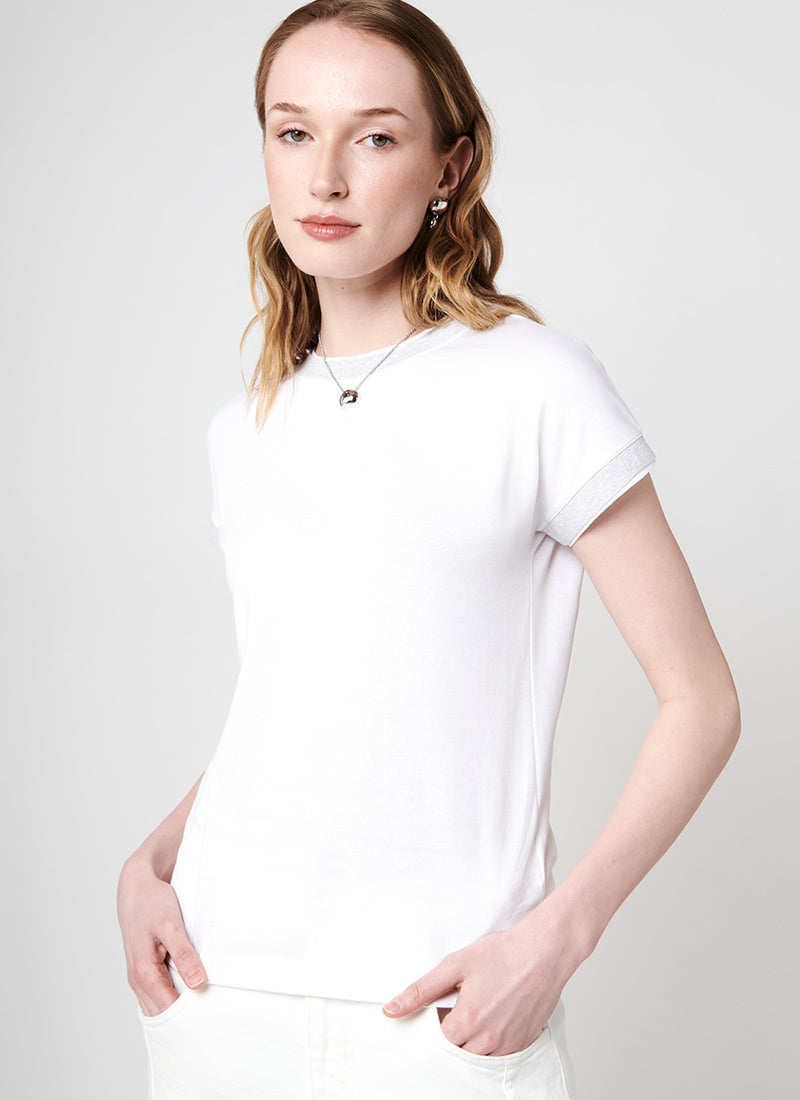 Layered Collar T-Shirt