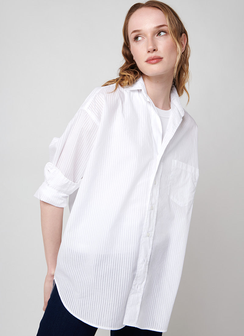 Shirley White Stripe Shirt