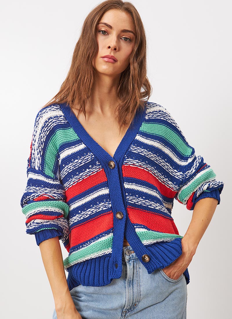 Elle Striped Cardigan