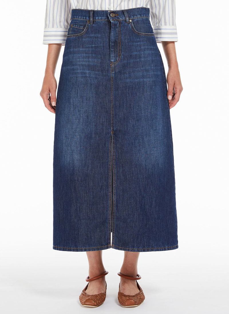 Gelada Denim Midi Skirt