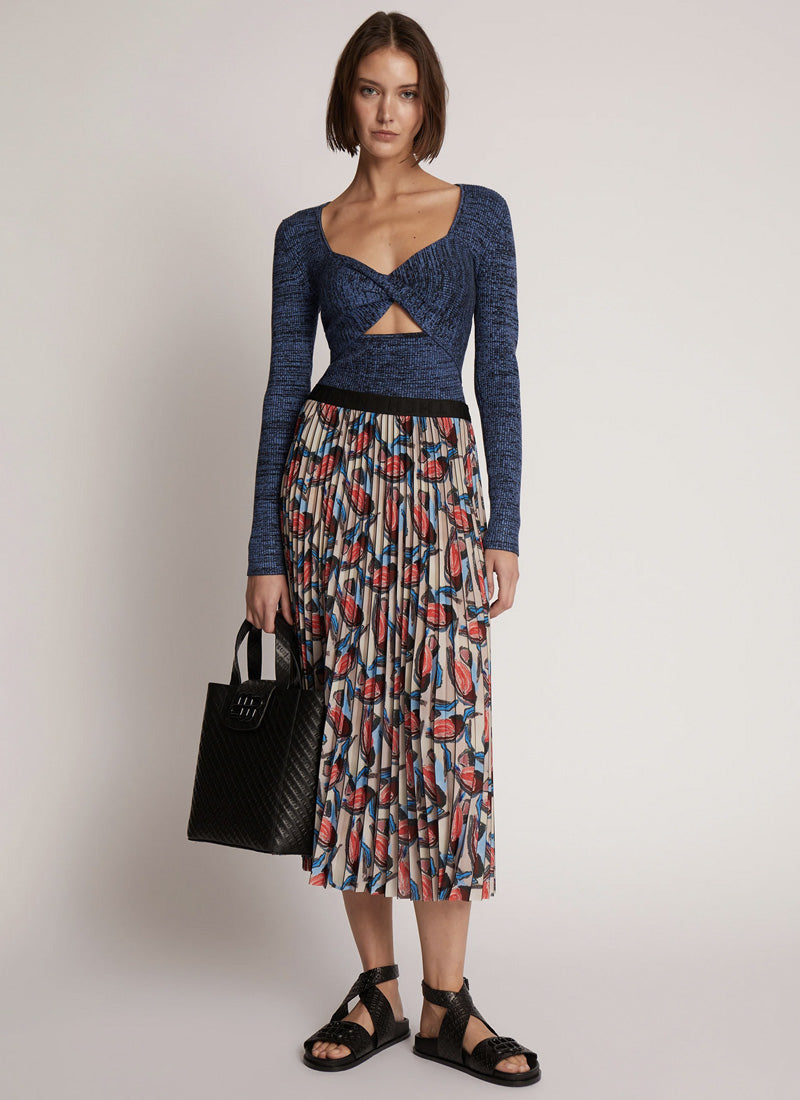 Charming Floral Printed Skirt