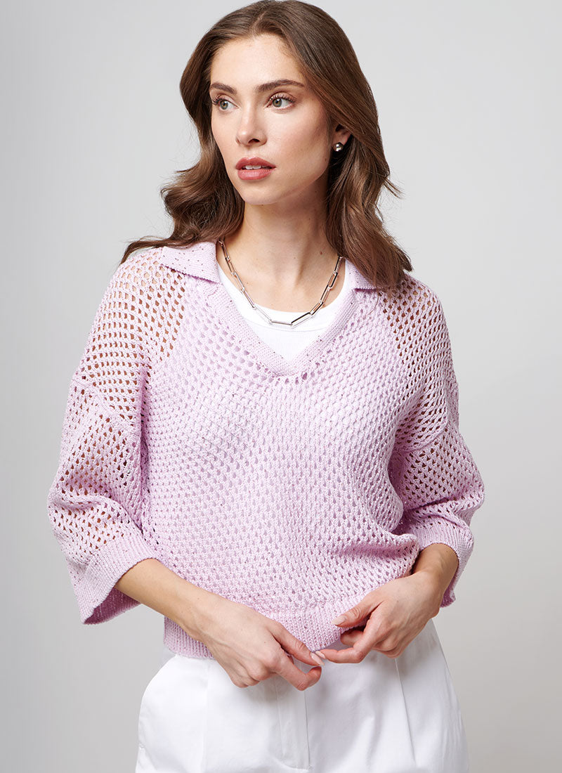 Cotton Cordonet Knit with Sequins