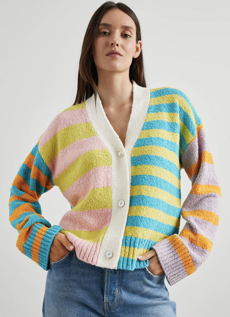 Geneva Mixed Stripe Cardigan