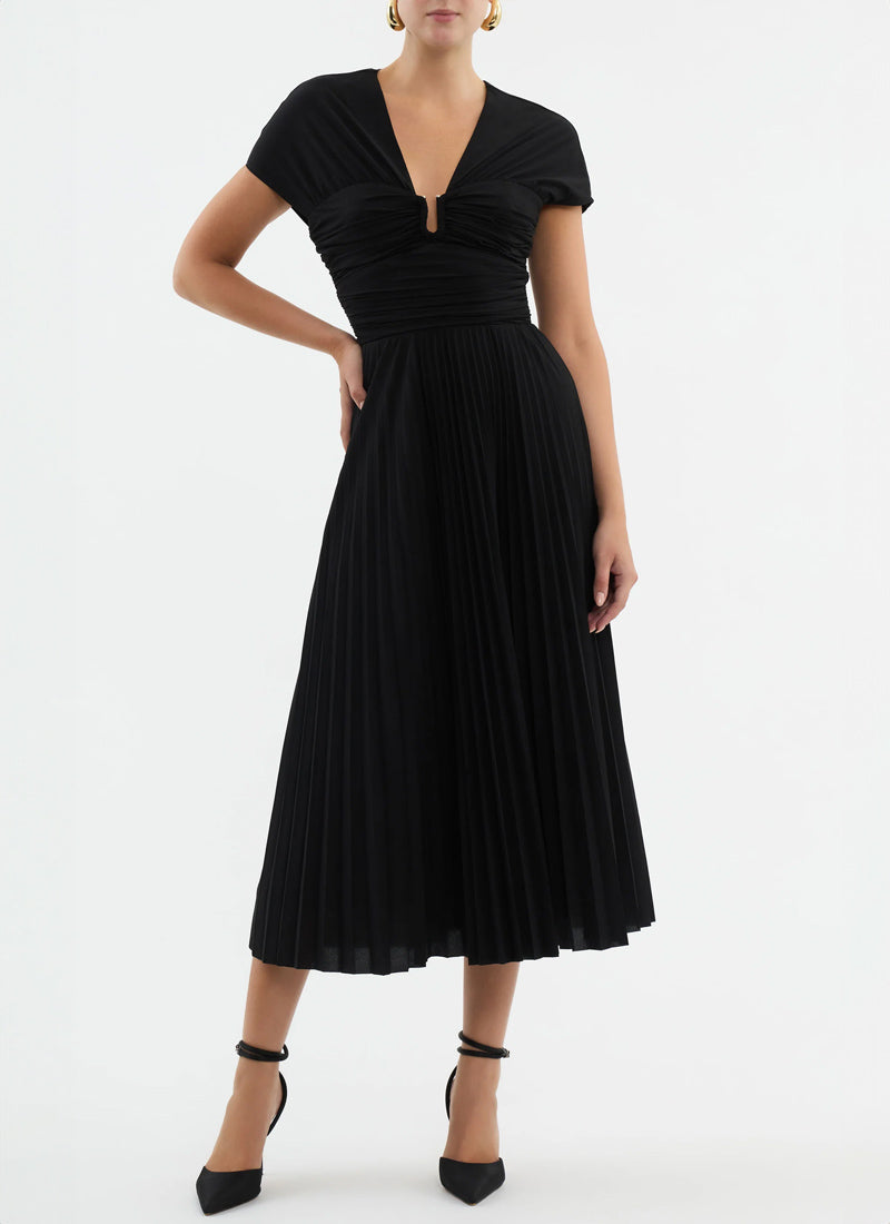 Madison Short-Sleeve Midi Dress