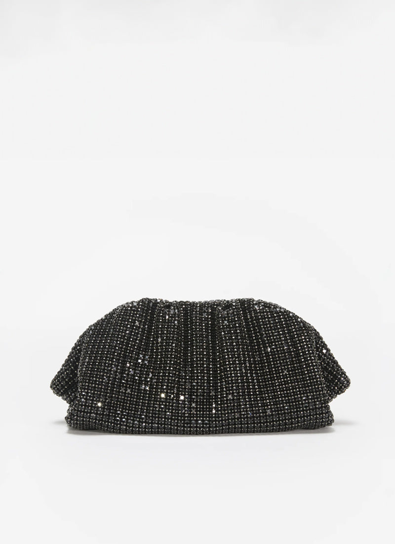 Black Diamanté Pouch