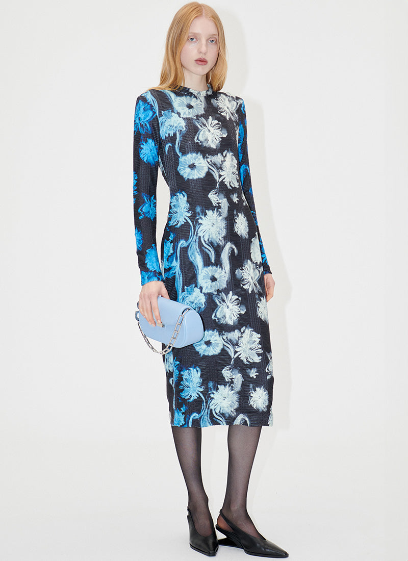 Vicky Hand-Painted Midi Dress