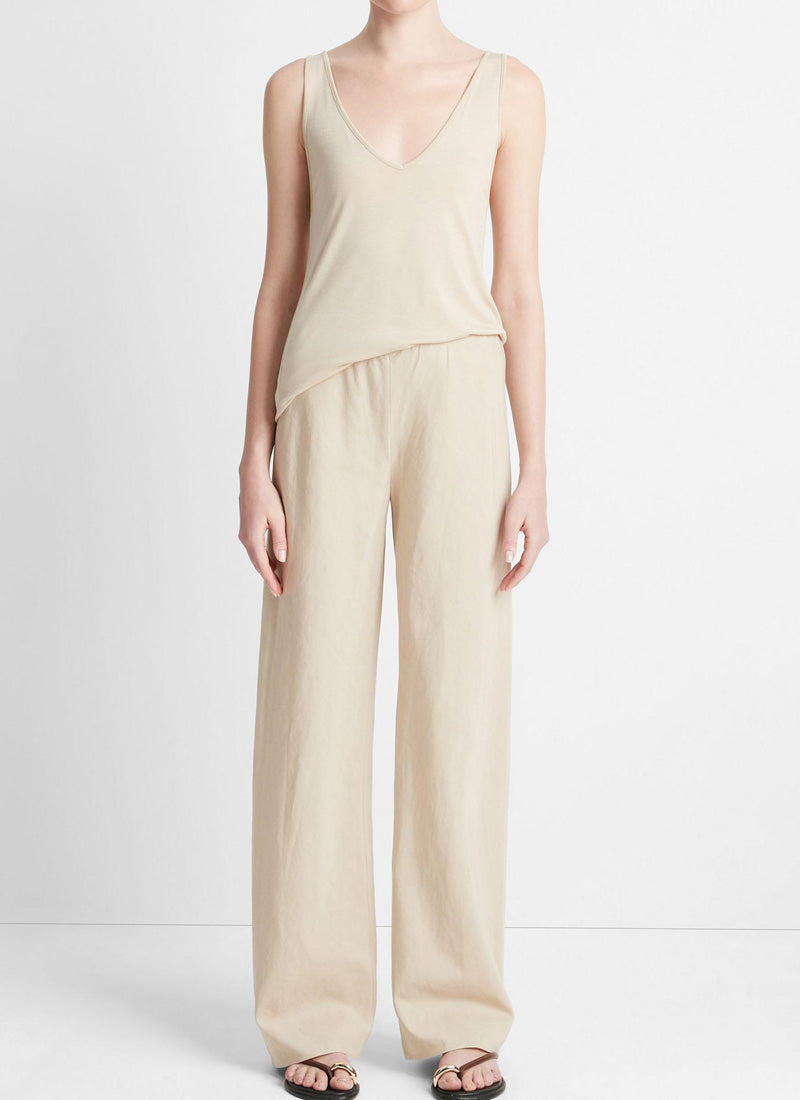 High Waist Cotton Bias Pant