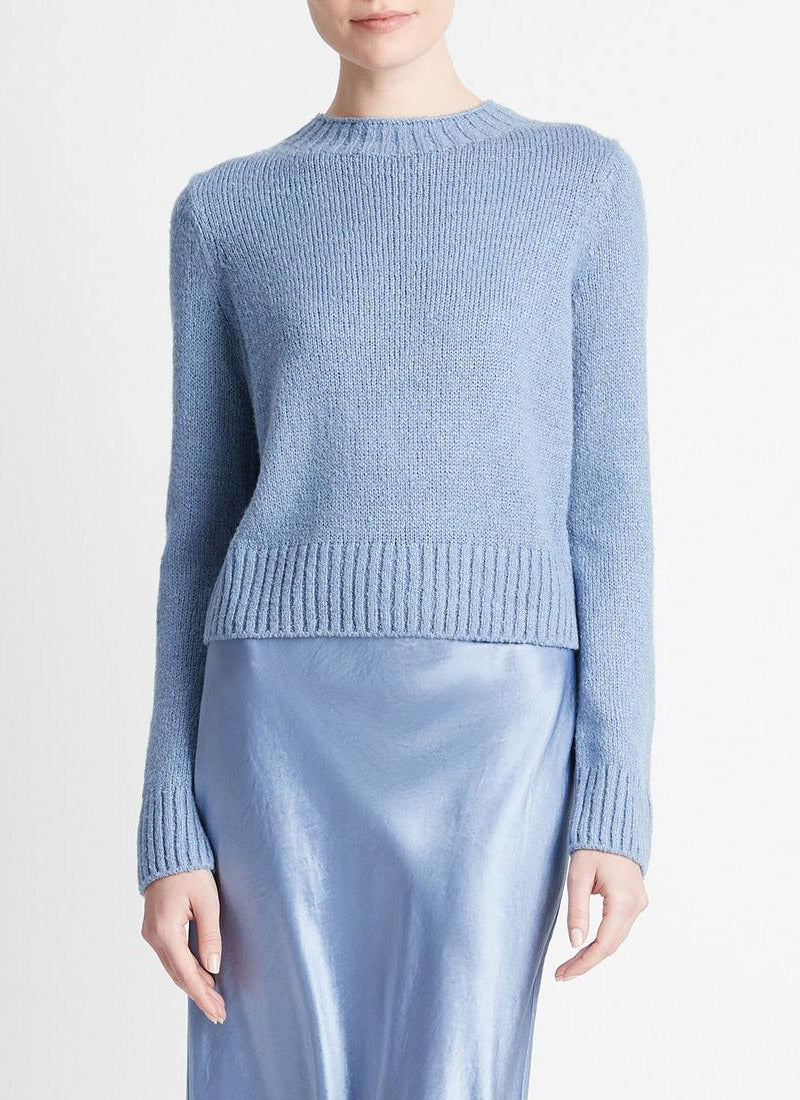 Plush Silk Crewneck Sweater