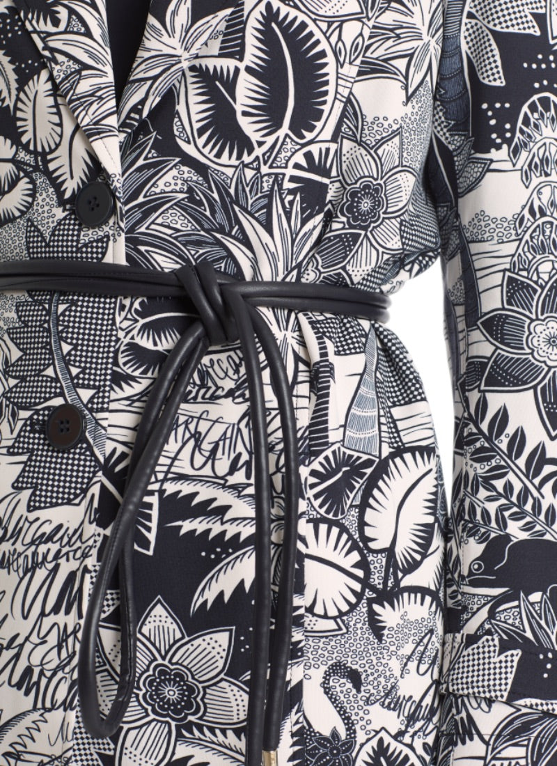 Marc Cain Printed Jersey Coat