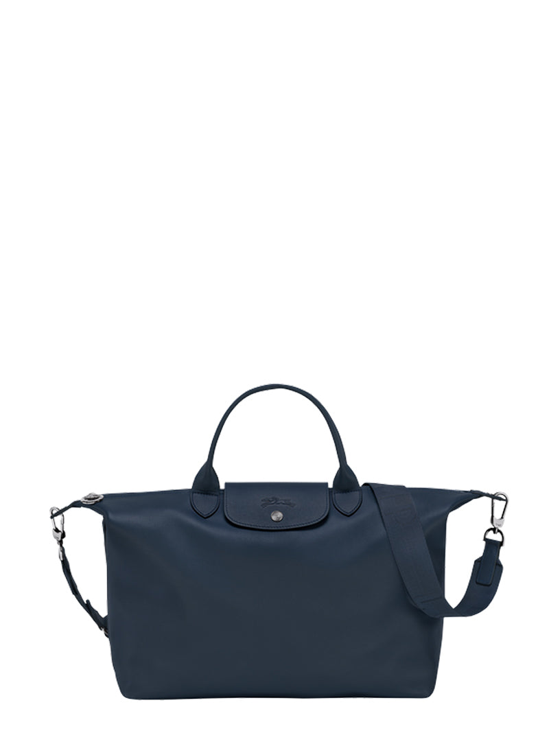 Longchamp Le Pliage Xtra M Hobo Bag Navy Leather Women