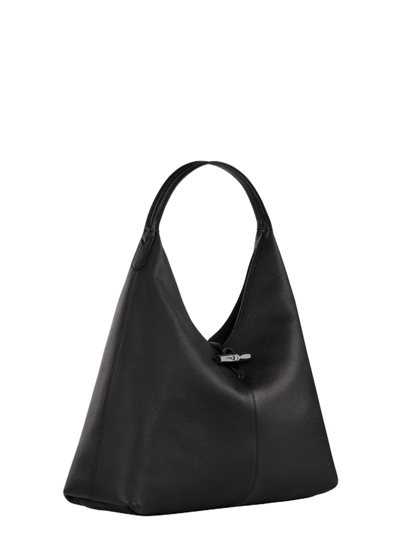 Longchamp Roseau Essential Hobo Bag in Black