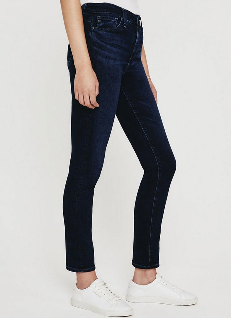 AG Jeans Mari High-Rise Straight-Leg Jean | ANDREWS