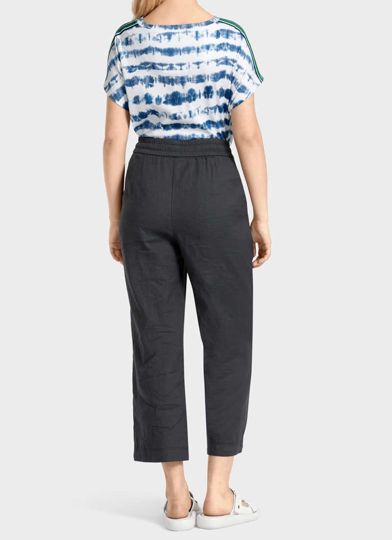 Wide-Leg Linen-Blend Pant by Marc Cain | Andrews