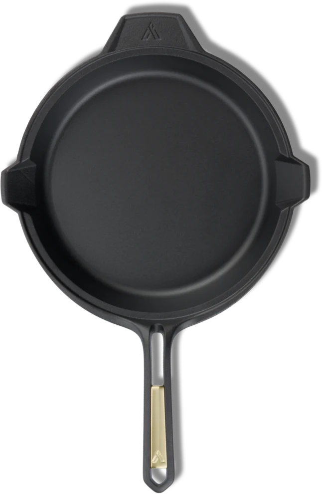 Victoria Cast Iron Skillet Large Frying Pan with Helper Handle Seasoned  with 100% Kosher Certified Non-GMO Flaxseed Oil, 12 Inch, Black