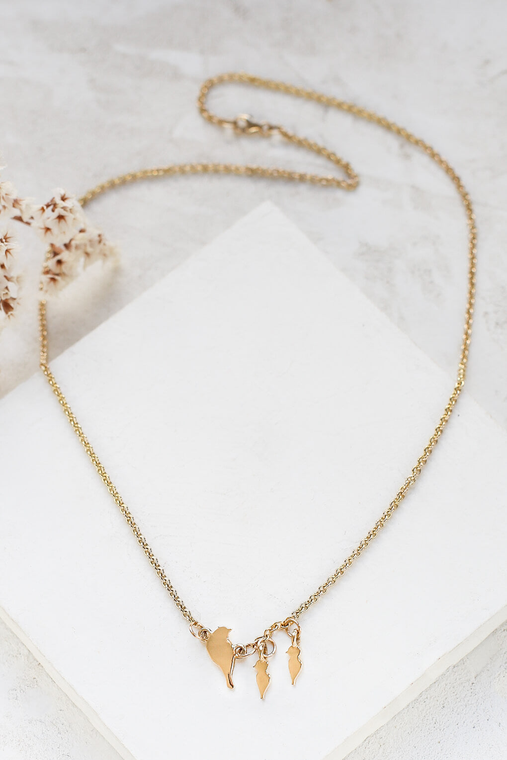 14k gold baby necklace