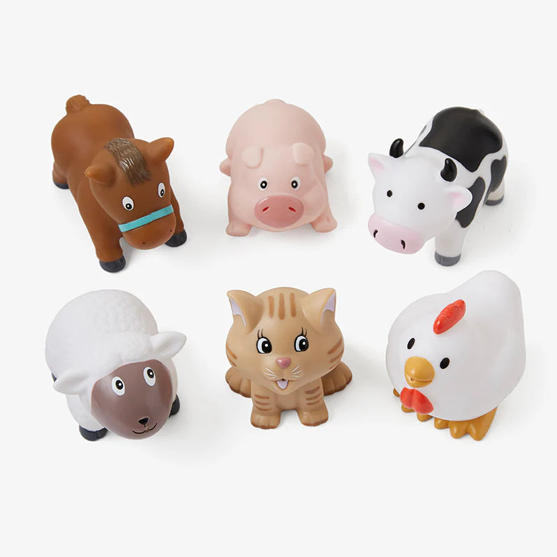 BARNYARD PARTY SQUIRTIE BABY BATH TOYS - ELEGANT BABY