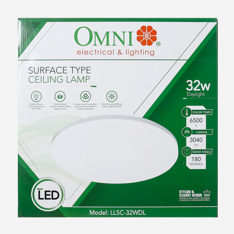 Omni Surface Type LED Ceiling Lamp LLSC-32WDL – Daylight