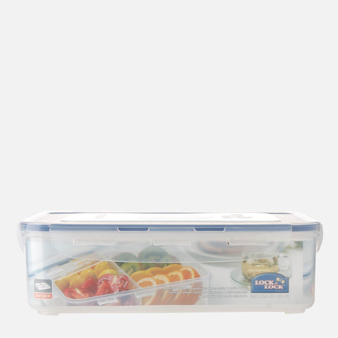 Lock & Lock Rect. Short Food Container 3.9L w/ Divider