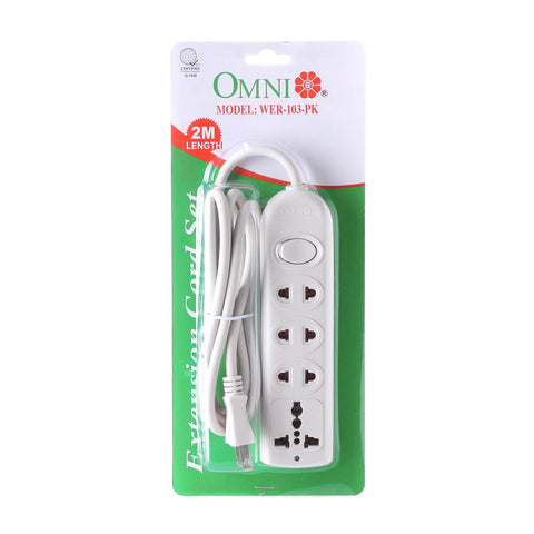 ECO Extension Cord Set 3-Gang 4-Meter Wire 10A - WEE-003-PK – Omni  Philippines Online Store