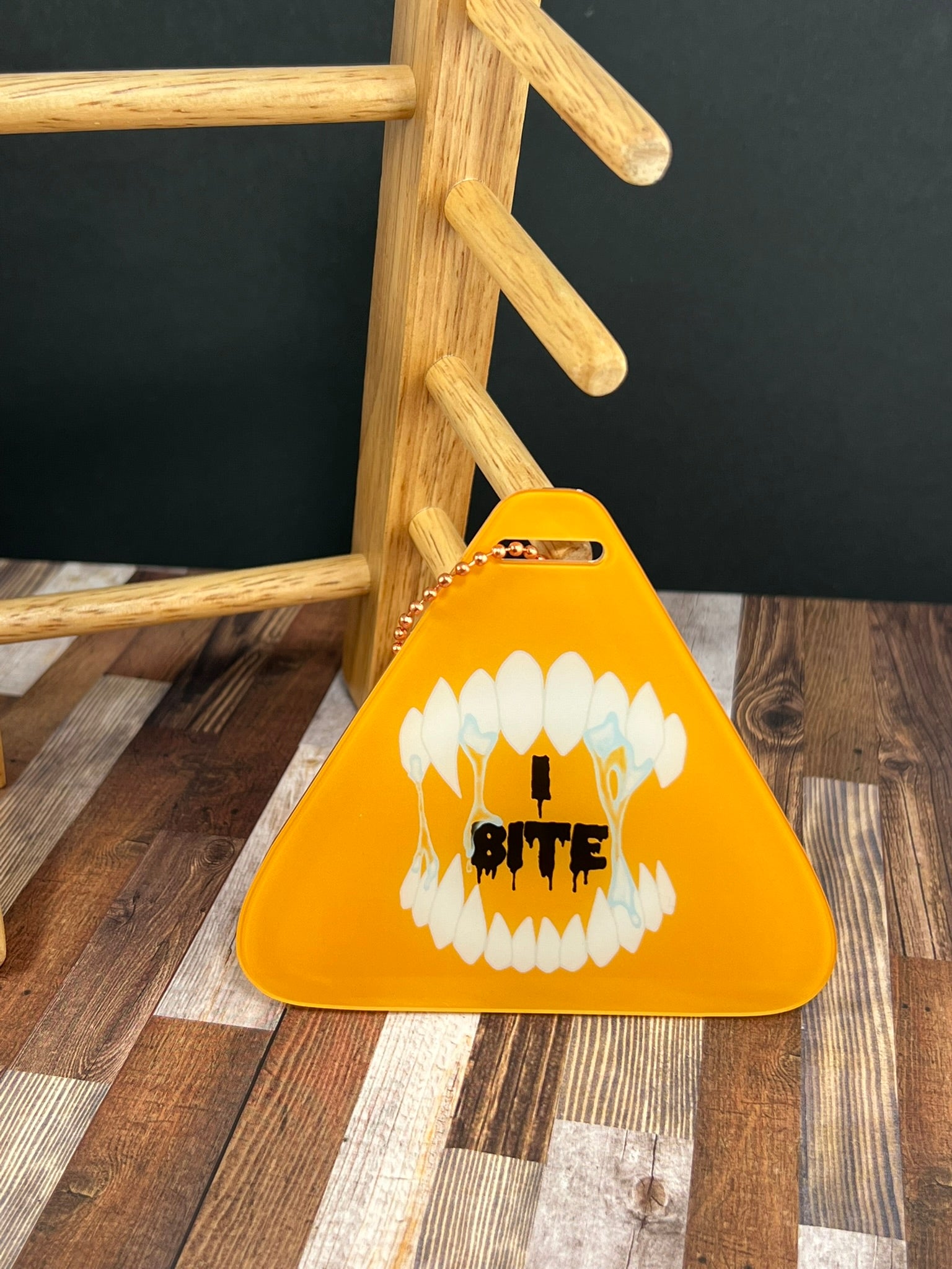 I Bite (Monster) Acrylic Badge