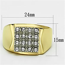 Load image into Gallery viewer, TK751 - Stainless Steel Ring Two-Tone IP Gold (Ion Plating) Men Top Grade Crystal Clear
