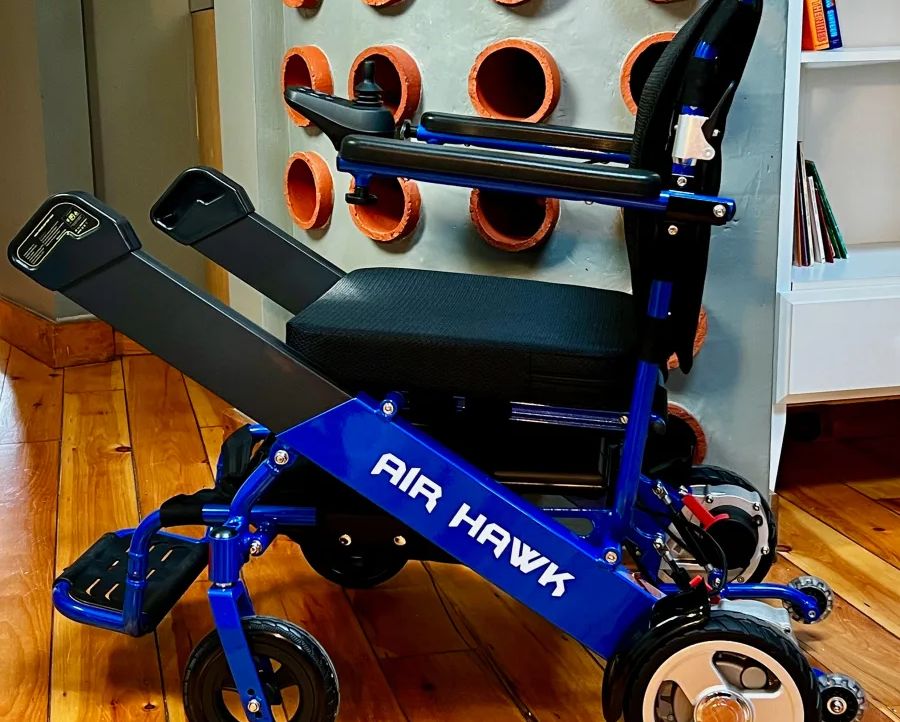 Air Hawk Electric Wheelchair - Extended Travel Range