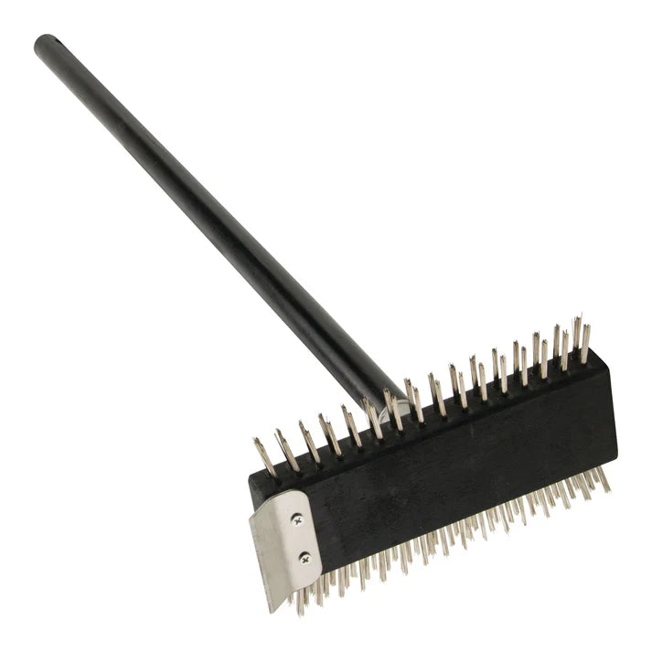 Winco 8.5" x 30" Wire Pizza Oven & Broiler Brush - BR-30